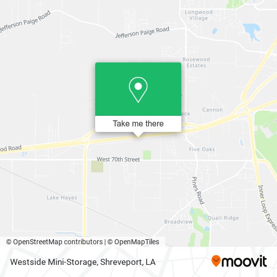 Westside Mini-Storage map