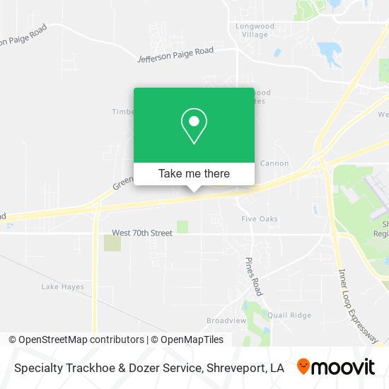 Specialty Trackhoe & Dozer Service map