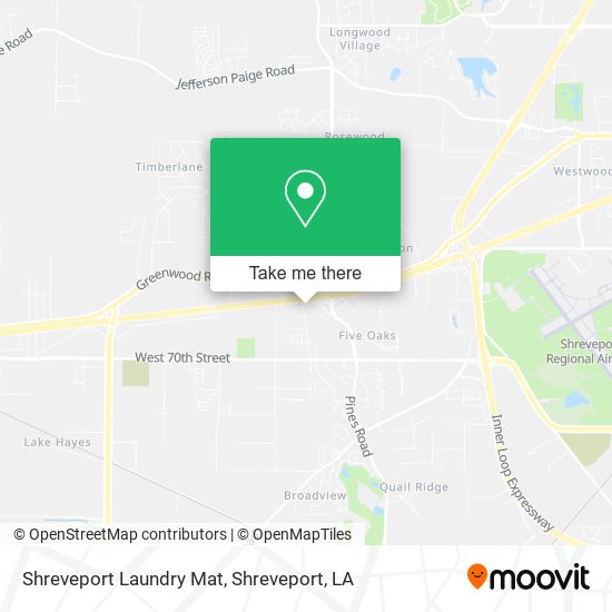 Shreveport Laundry Mat map