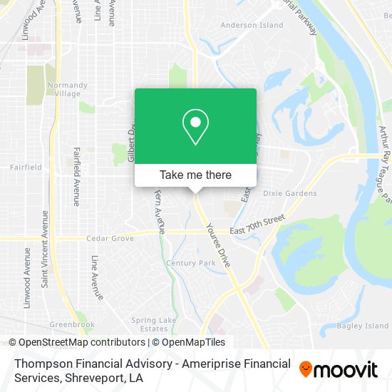 Mapa de Thompson Financial Advisory - Ameriprise Financial Services
