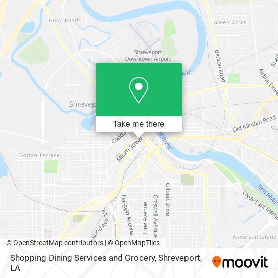 Mapa de Shopping Dining Services and Grocery