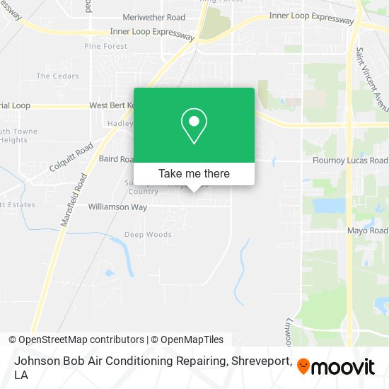 Johnson Bob Air Conditioning Repairing map