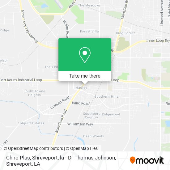 Chiro Plus, Shreveport, la - Dr Thomas Johnson map