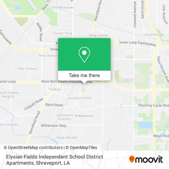 Elysian Fields Independent School District Apartments map