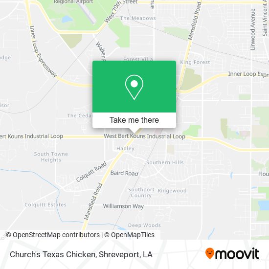 Church's Texas Chicken map