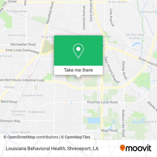 Louisiana Behavioral Health map