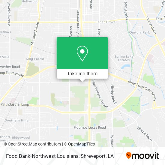 Mapa de Food Bank-Northwest Louisiana