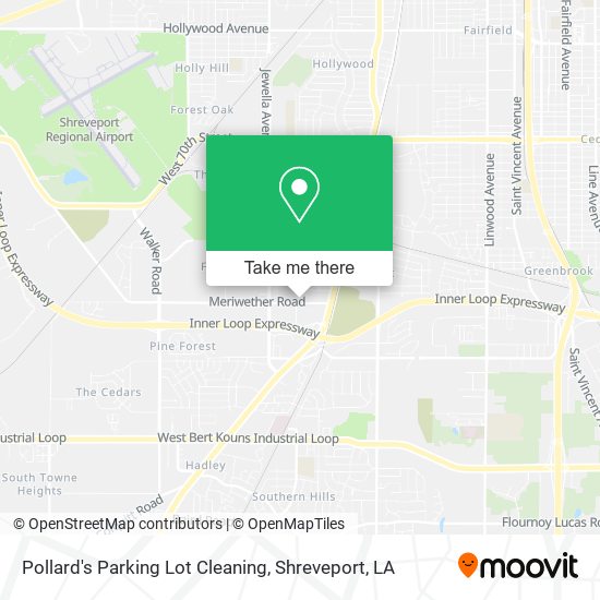 Pollard's Parking Lot Cleaning map