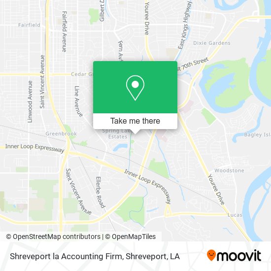 Mapa de Shreveport la Accounting Firm