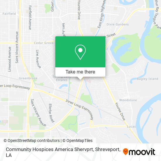 Community Hospices America Shervprt map