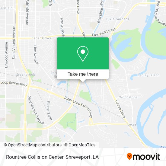 Mapa de Rountree Collision Center