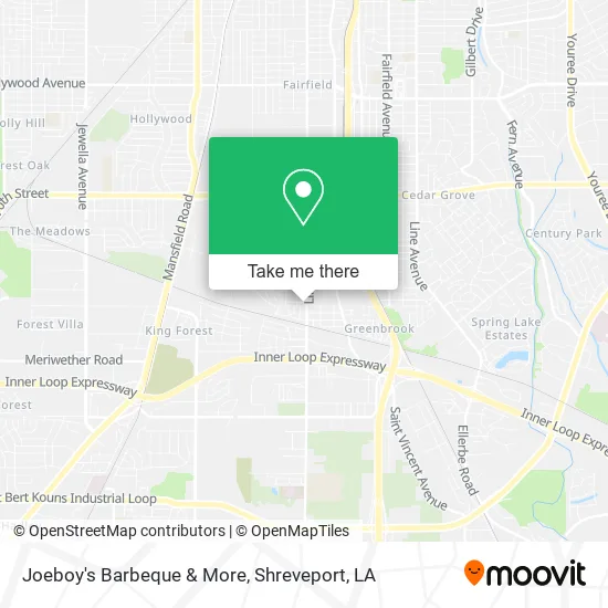 Mapa de Joeboy's Barbeque & More