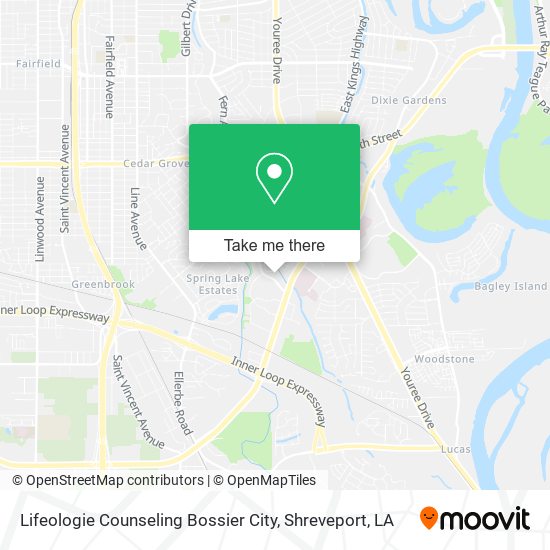 Lifeologie Counseling Bossier City map