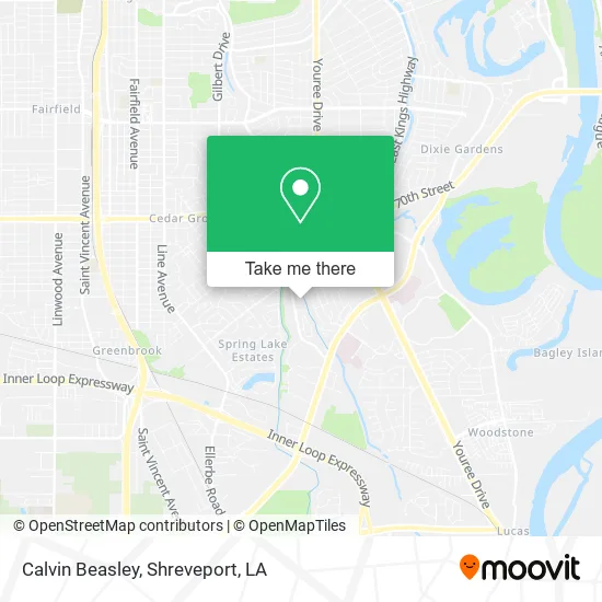 Mapa de Calvin Beasley