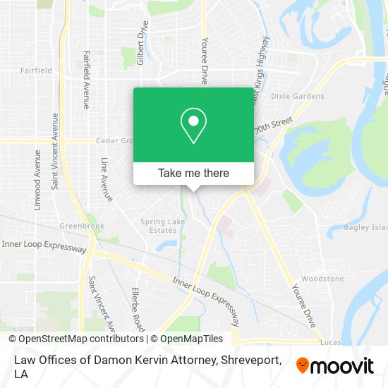 Mapa de Law Offices of Damon Kervin Attorney