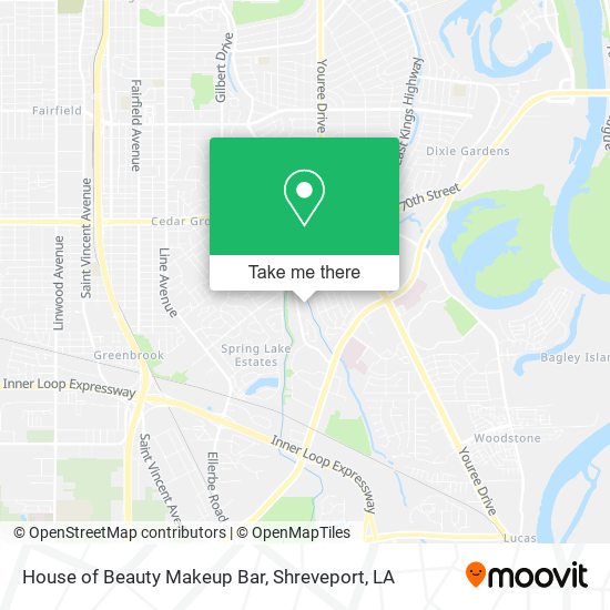 House of Beauty Makeup Bar map