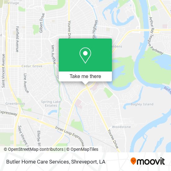 Butler Home Care Services map