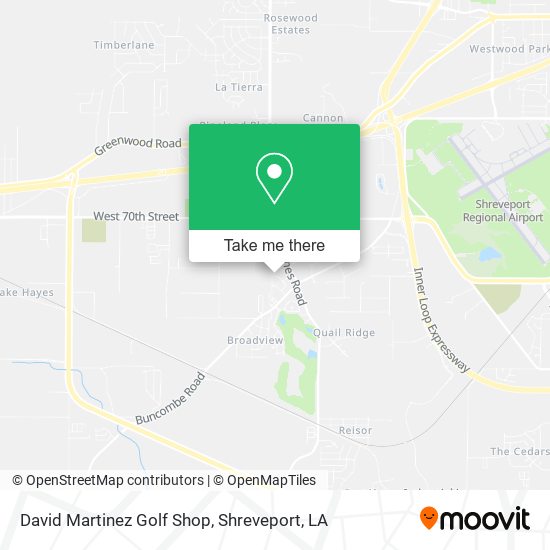 David Martinez Golf Shop map