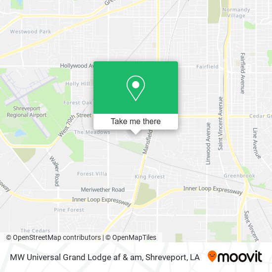 MW Universal Grand Lodge af & am map