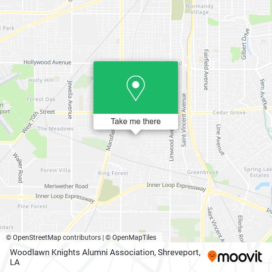 Woodlawn Knights Alumni Association map