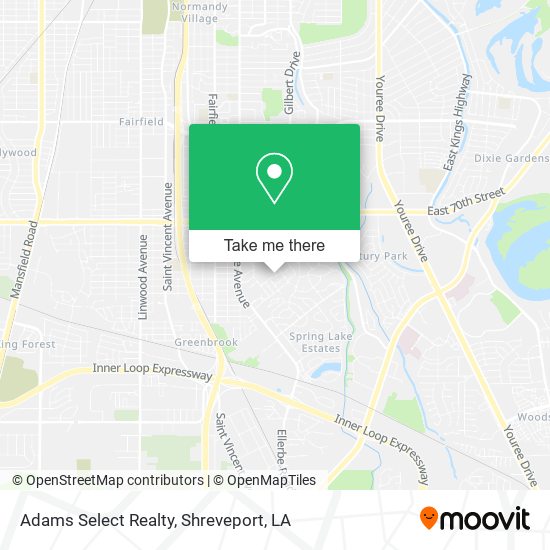 Adams Select Realty map