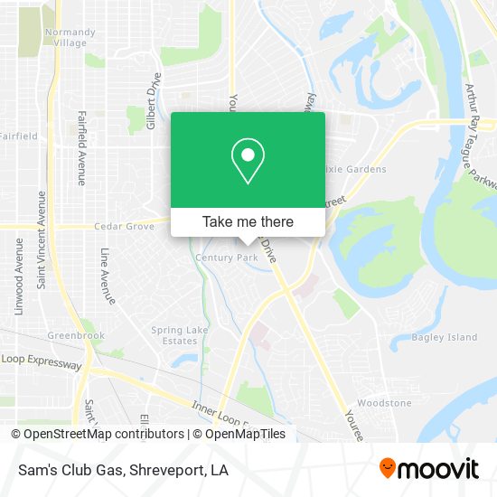 Sam's Club Gas map