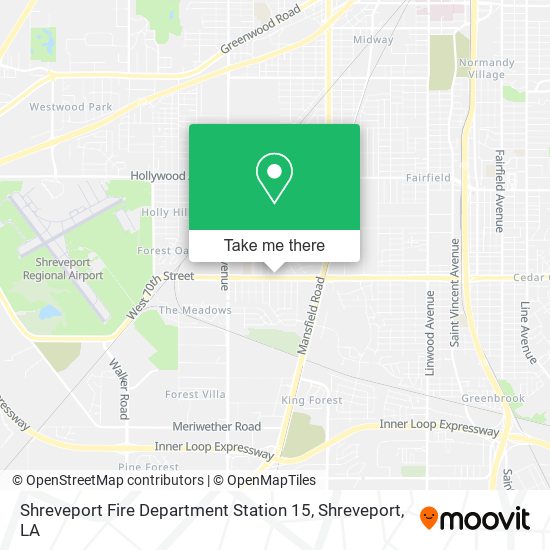 Shreveport Fire Department Station 15 map
