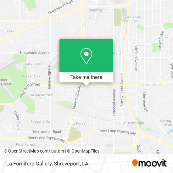 La Furniture Gallery map