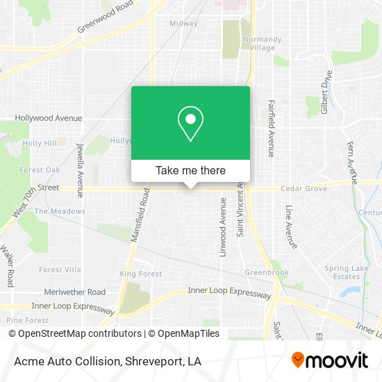 Acme Auto Collision map