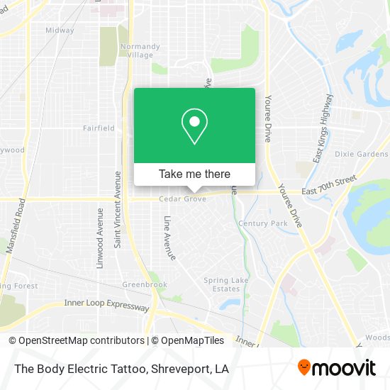 The Body Electric Tattoo map