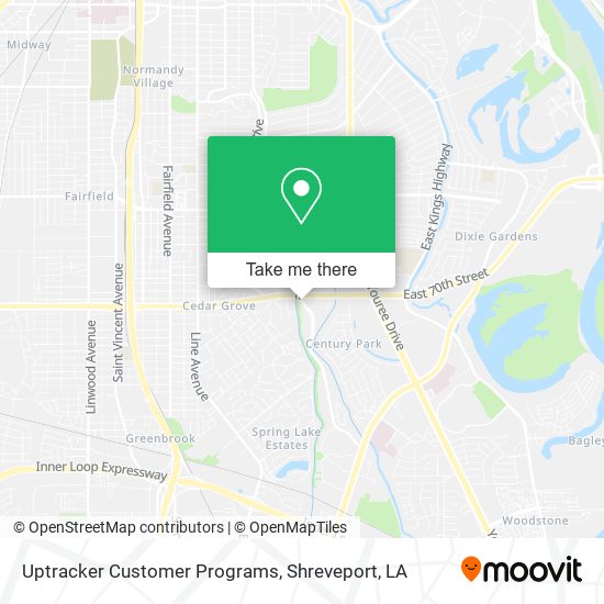 Mapa de Uptracker Customer Programs