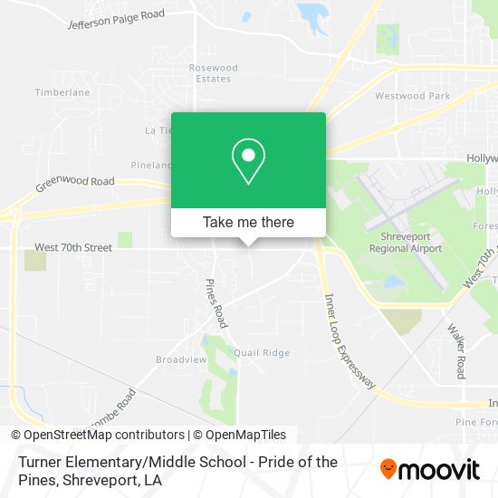 Mapa de Turner Elementary / Middle School - Pride of the Pines