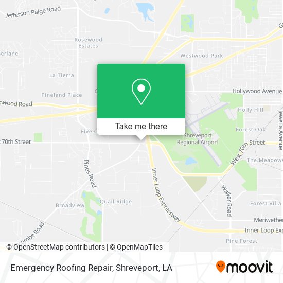 Emergency Roofing Repair map