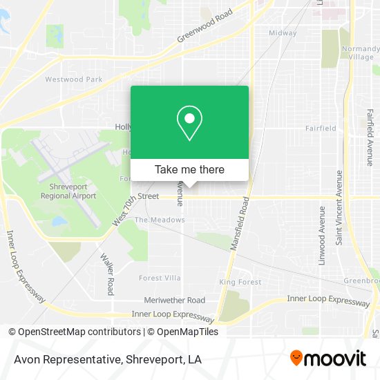 Mapa de Avon Representative