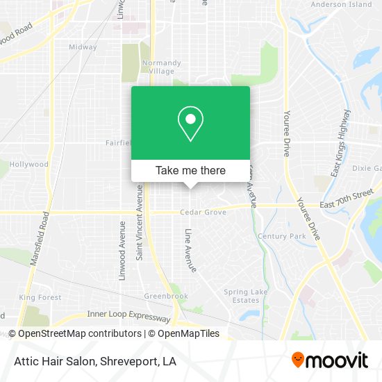 Attic Hair Salon map