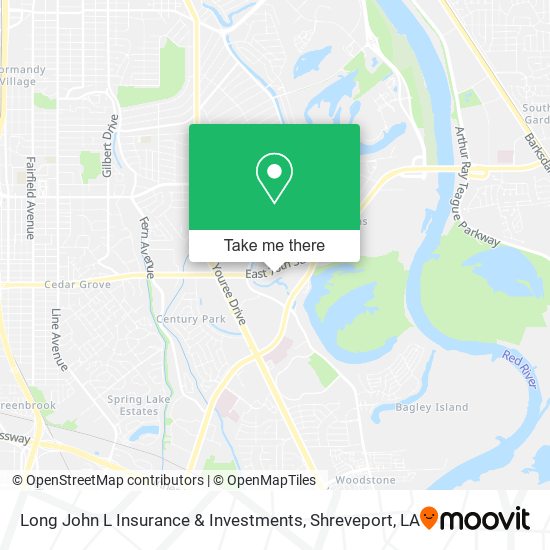 Long John L Insurance & Investments map