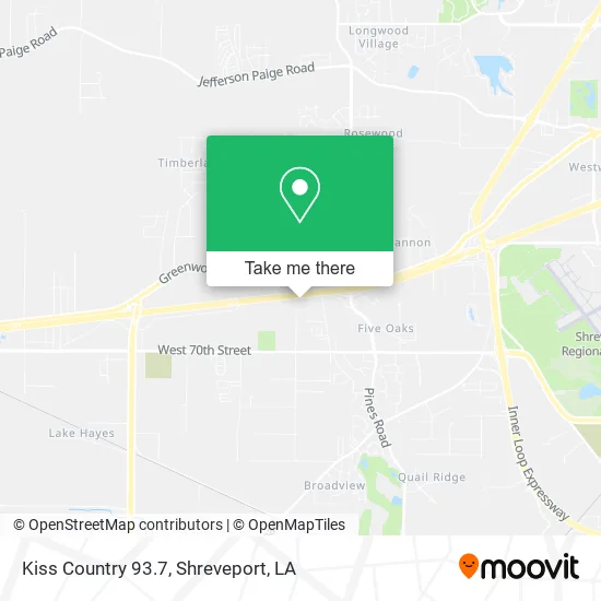 Kiss Country 93.7 map