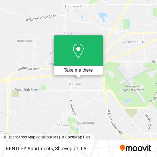 BENTLEY Apartments map