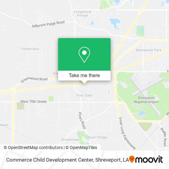 Commerce Child Development Center map