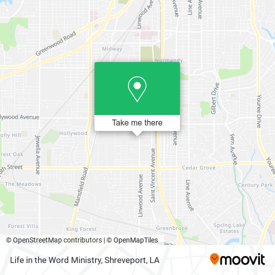 Life in the Word Ministry map