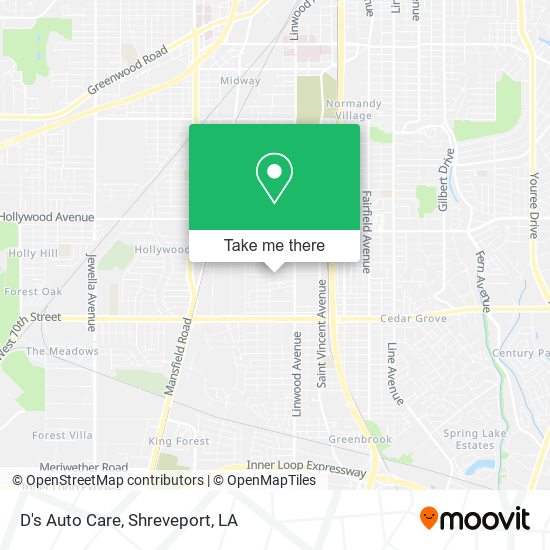 D's Auto Care map