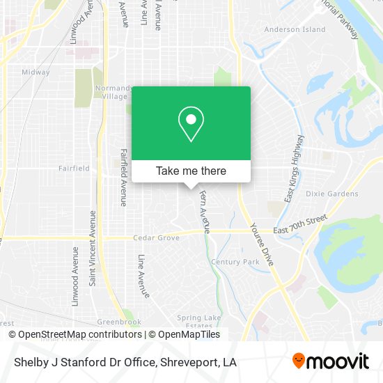 Shelby J Stanford Dr Office map