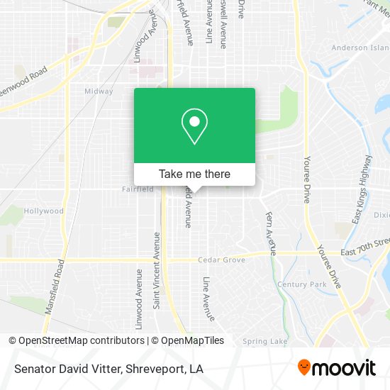 Senator David Vitter map