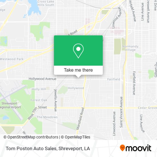 Tom Poston Auto Sales map