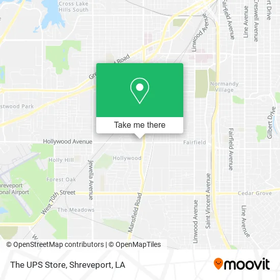 The UPS Store map