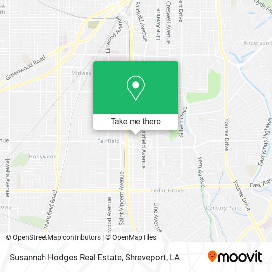 Susannah Hodges Real Estate map