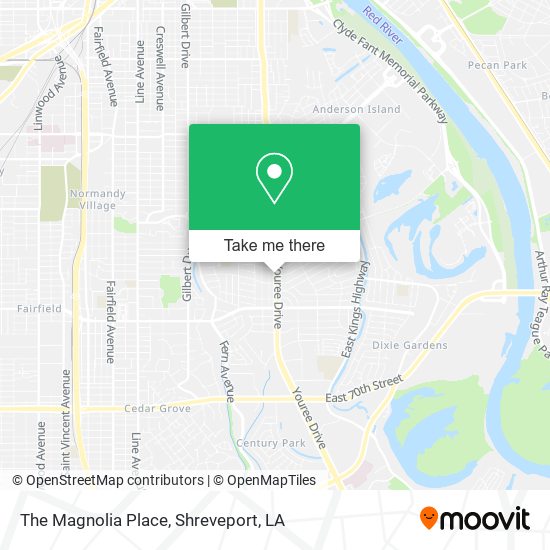 The Magnolia Place map