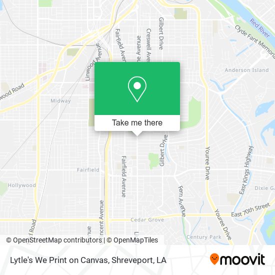 Mapa de Lytle's We Print on Canvas