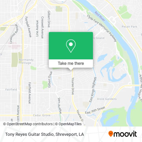 Tony Reyes Guitar Studio map