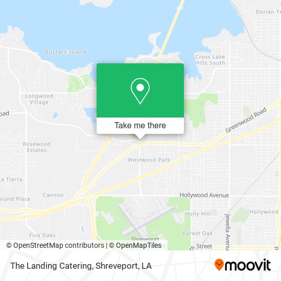 The Landing Catering map